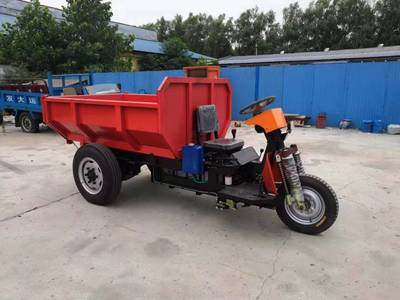 3噸工程三輪車柴油自卸電動載重王農用翻斗車建筑工地小型拉磚車